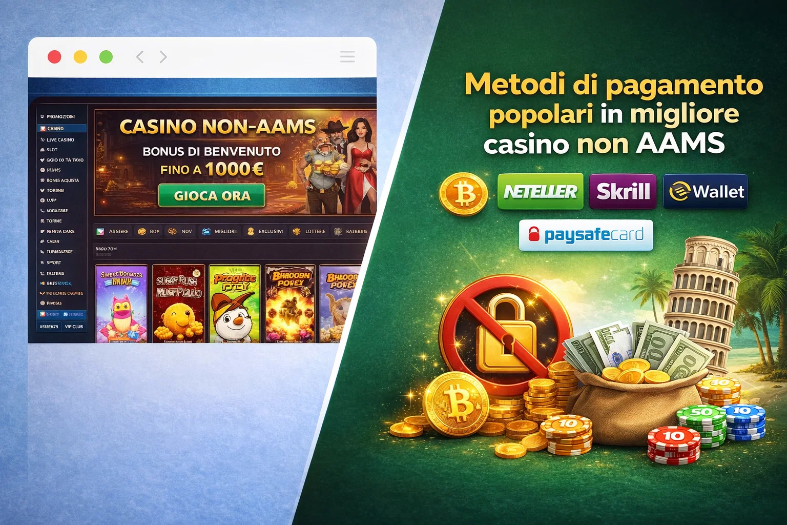 Metodi di pagamento popolari in migliore casino non AAMS: commissioni e tempi