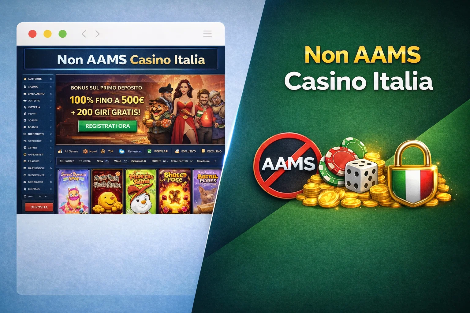 Casino non AAMS - Migliori siti per giocatori italiani